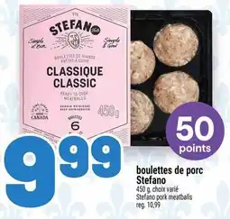 Metro Stefano pork meatballs offer