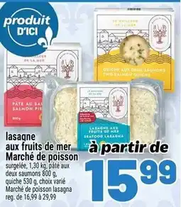 Metro Marché de poisson lasagne aux fruits de mer offer