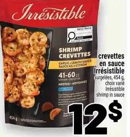 Metro Irresistible shrimp in sauce offer
