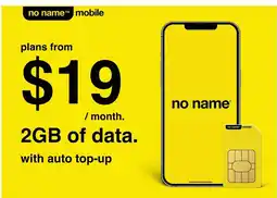 No Frills no name mobile offer
