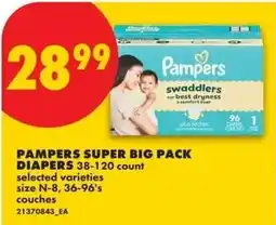 No Frills Pampers super big pack diapers offer