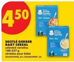 No Frills Nestle Gerber baby cereal offer