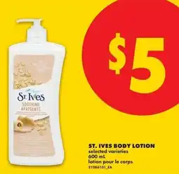No Frills St Ives body lotion offer