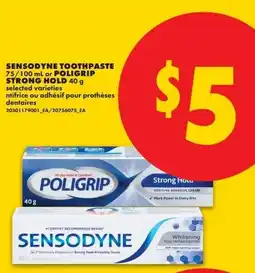 No Frills Sensodyne toothpaste poligrip offer