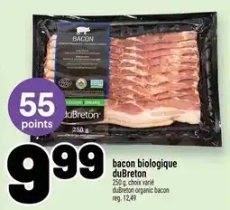 Metro duBreton bacon biologique offer