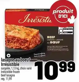 Metro Irresistible lasagna au boeuf offer