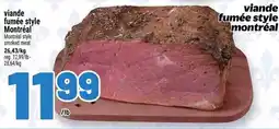 Metro Viande fumée style montréal offer