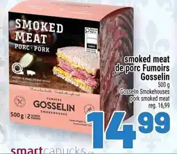 Metro Gosselin smoked meat offer