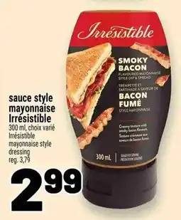 Metro Irresistible sauce style mayonnaise offer