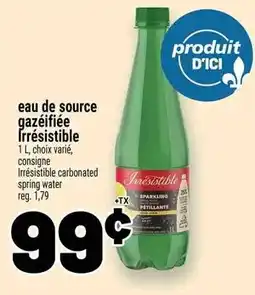 Metro Irresistible sparkling spring water offer