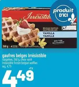 Metro gaufres belges Irrésistible offer