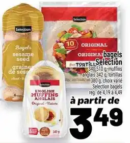 Metro Selection bagels offer