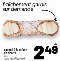 Metro cannoli à la crème de ricotta offer