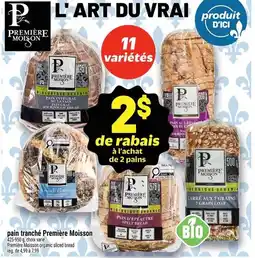 Metro Première Moisson organic sliced bread offer