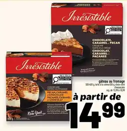 Metro Irresistible cheesecake gâteau au fromage pecan caramel & chocolate offer