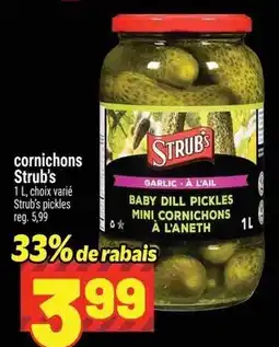 Metro Strub's baby dill pickles offer