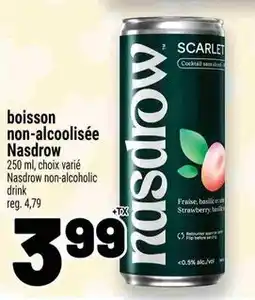 Metro Nasdrow cocktail non-alcoolisé offer