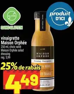 Metro Maison Orphée vinaigrette offer