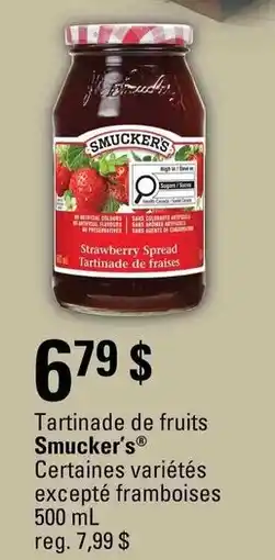 Metro Smucker's strawberry spread offer