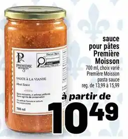 Metro Première Moisson pasta sauce offer