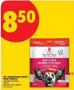 No Frills PC nutrition first dog treats offer