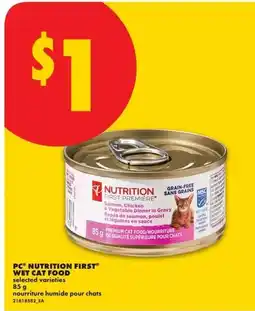 No Frills pc nutrition first wet cat food offer