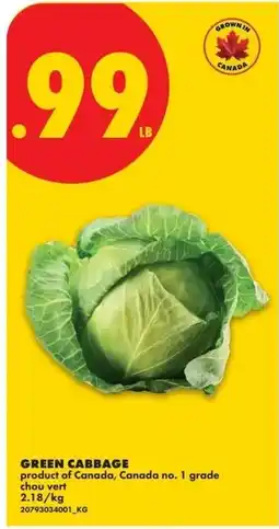 No Frills Green Cabbage offer