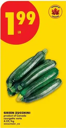 No Frills Green zucchini offer