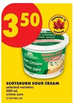 No Frills Scotsburn sour cream offer