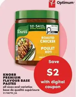 No Frills Knorr premium flavour base pastes offer