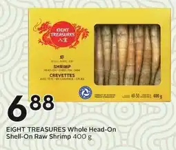 Sobeys Eight Treasures whole head-on shell-on raw shrimp offer