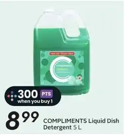 Sobeys Compliments Liquid Dish Detergent offer