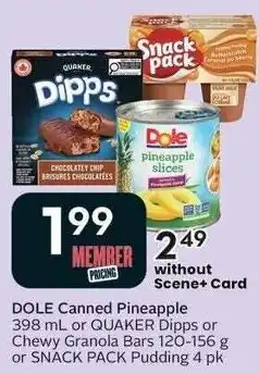 Sobeys Dole Canned Pineapple offer