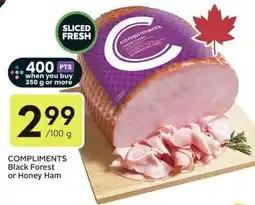 Sobeys Compliments Black Forest or Honey Ham offer