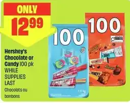 FreshCo Hershey's Chocolate or Candy 100 pk offer