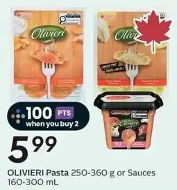 Sobeys Olivieri Pasta 250-360 g or Sauces offer