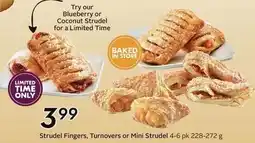 Sobeys Strudel Fingers, Turnovers or Mini Strudel offer
