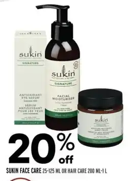 Sobeys Sukin face care offer