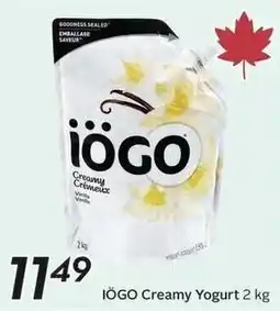 Sobeys Iogo creamy yogurt offer