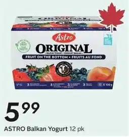 Sobeys Astro Balkan Yogurt offer