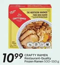 Sobeys Crafty ramen the northern warmer pork miso ramen offer