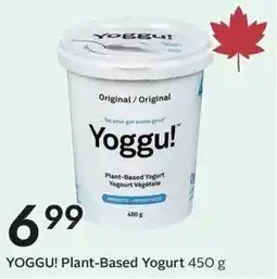 Sobeys Yoggu! Plant-Based Yogurt offer