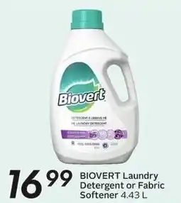 Sobeys Biovert Laundry Detergent or Fabric Softener offer