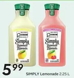 Sobeys Simply Lemonade offer