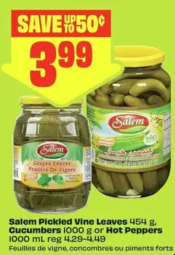 FreshCo Salem Pickled Vine Leaves Cucumbers or Hot Peppers offer
