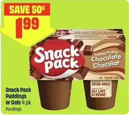 FreshCo Snack Pack Puddings or Gels 4 pk offer