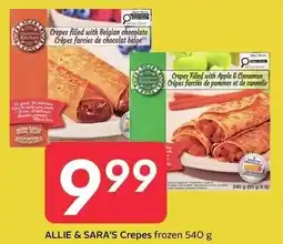 Sobeys Allie & Sara's Crepes offer
