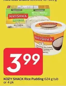 Sobeys Kozy Shack Rice Pudding offer