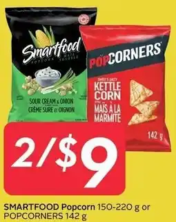 Sobeys Smartfood Popcorn or Popcorners offer