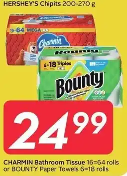 Sobeys Charmin Bathroom Tissue or Bounty Paper Towels offer